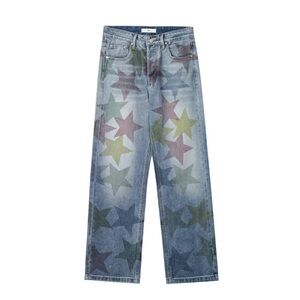 Men's Star Patterned Jeans